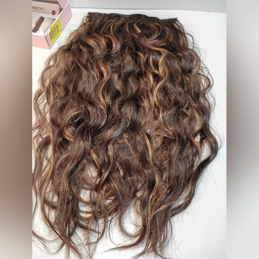 Clip in Hair Extensions, 5PCS Ash‎ Blonde Hair Extensions 24